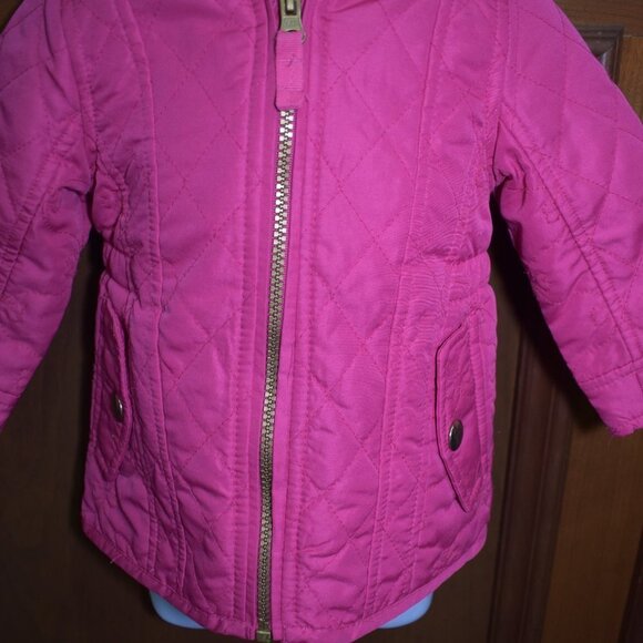 London Fog Baby Girls Pink Jacket  Size 12M Quilted - Picture 3 of 7